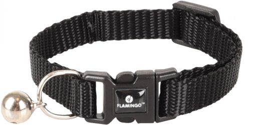 Flamingo Ziggi nyakörv kölyök macskáknak - fekete  15-22 