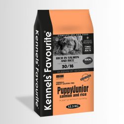 Kennels' Favourite Puppy & Junior Salmon and Rice  12.5 kg