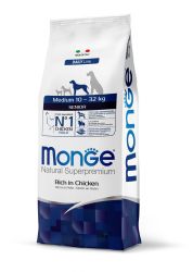 Monge Daily Line Medium Senior száraz kutyatáp - csirke  12 kg