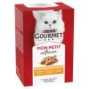 Gourmet Mon Petit Intense nedves eledel válogatás pulykával, csirkével, kacsával 6 x  50 g