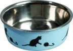 Flamingo Bella Kena fémtál macskáknak - kék  160 ml