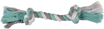 Flamingo Jim Playing Rope - rágókötél 2 csomóval, menta  22 cm