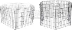 Flamingo Jax kutyaovi / kennel - fém  160x160x80 cm