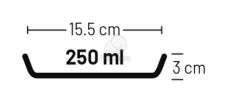 Flamingo kerámiatál - Marmi  250 ml