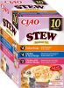 Inaba Cat Stew Variety - csirke, csirke-tonhal, csirke-lazac 10 x  40 g