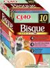 Inaba Cat Ciao Bisque Variety - csirke-marha, tonhal-lazac, tonhal 10 x 40 g