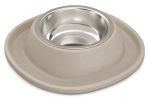 ZooBeeDoo etetőtál Soft Touch Inox bézs  0.6 l