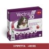 Vectra 3D rácsepegtető oldat 1,5 - 4 kg-os kutyáknak XS  3 db