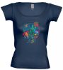 Petissimo "Jungle" női póló - kék  S-M 