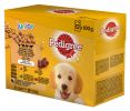 Pedigree Junior alutasakos eledel csirkével és rizzsel, báránnyal és rizzsel, baromfival és rizzsel, marhával és rizzsel 12 x  100 g