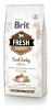 Brit Fresh Overweight & Senior Dogs Fit & Slim - Pulyka és borsó  2.5 kg