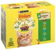 Friskies nedves macskaeledel szószban - marhával, csirkével, tonhallal, tőkehallal 12 x  85 g