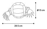 Flamingo Matchball játéklabda kötéllel  28 cm x 13 cm