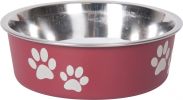 Flamingo Bella Kena fémtál kutyáknak - piros  450 ml