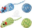 Flamingo kötél labda + egér macskajáték  1 db