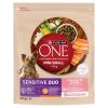 Purina ONE Mini / Small Sensitive Duo száraz kutyaeledel lazaccal és rizzsel 800 g