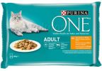 Purina ONE Adult nedves macskaeledel 4 x  85 g