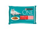 Purina ONE Sterilcat lazaccal és répával nedves macskaeledel 4 x  85 g