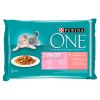Purina ONE Junior nedves macskaeledel 4 x  85 g