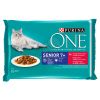 Purina ONE Senior 7+ nedves macskaeledel 4 x  85 g