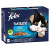 Felix Fantastic Halas Válogatás tonhallal, lazaccal, tőkehallal, lepényhallal 12 x  85 g