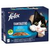 Felix Fantastic Halas Válogatás tonhallal, lazaccal, tőkehallal, lepényhallal 12 x  85 g