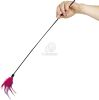 Flamingo színes tollas pálca macskajáték  59 cm
