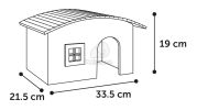Flamingo Soby fa rágcsálóház s-es   1 db