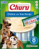 Inaba Dog Churu Püré - csirke tonhallal 8 x  20 g