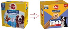 Pedigree DentaStix Medium Chicken + Beef - közepes testű kutyáknak m   1440 g