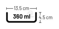 Flamingo rágcsáló kerámiatál  Ø 13.5 cm - 360 ml