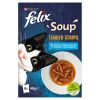 Felix Soup Tender Stripes Halas Válogatás 6 x  48 g