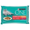 Purina ONE Sterilcat csirkével és marhával macskaeledel 4 x  85 g