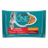 Purina ONE Sterilcat csirkével és marhával macskaeledel 4 x  85 g
