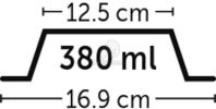 Flamingo műanyag tál - világoskék  380 ml