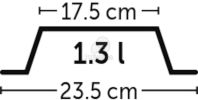 Flamingo műanyag tál - világoskék  750 ml