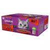 Whiskas klasszikus tasakos eledel válogatás felnőtt macskák számára 80 x  85 g