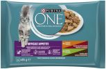 Purina ONE Difficult Appetite nedves macskaeledel - csirke, pulyka 4 x  85 g