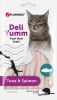Flamingo Deli Yumm Fresh Meat Snack - tonhalas és lazacos püré macskáknak 5 x  14 g