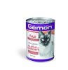 Gemon Cat Adult macskakonzerv - lazac, rák  415 g