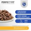 Perfect Fit Sensitive 1+ macskaeledel csirkével és lazaccal érzékeny gyomrú macskáknak 4 x  85 g