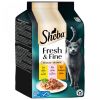 Sheba Fresh & Fine - csirke, lazac és pulyka szószban 6 x  50 g