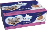 PreVital Mousse Kitten Veal, Ocean Fish - pástétom válogatás borjúval, óceáni hallal kölyökmacskák számára 12 x  85 g