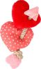Flamingo játék - Lieve plüss szívek kötéllel  1 db
